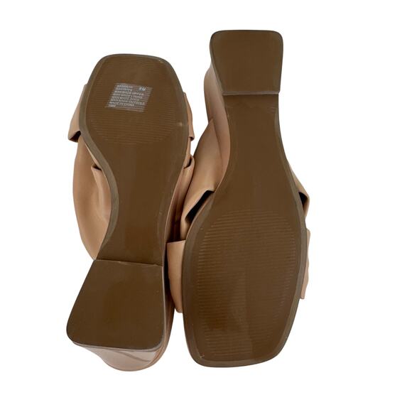 ANNE KLEIN IFLEX GARTH SLIP ON WEDGE SANDALS IN TAN NWOB‎ WOMEN'S SIZE 8M - Picture 10 of 11
